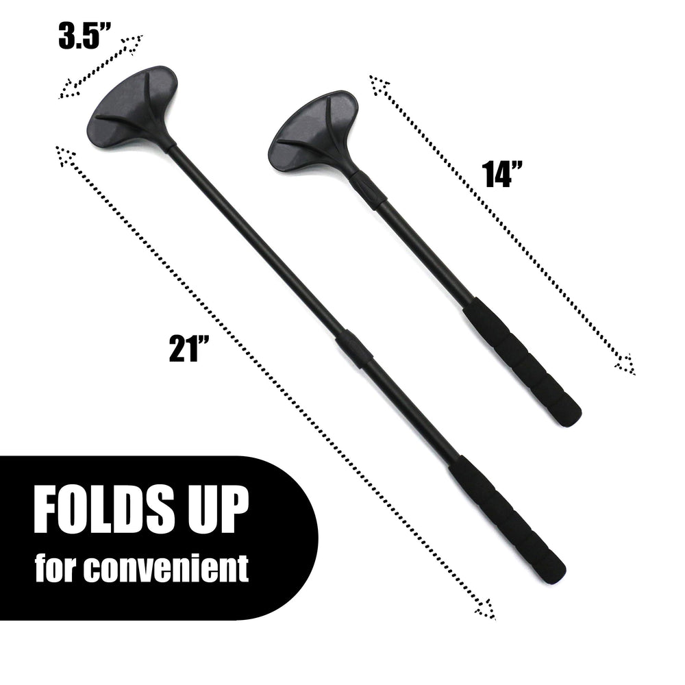 EASACE back scratcher features a strong ABS massage head for comfort.
