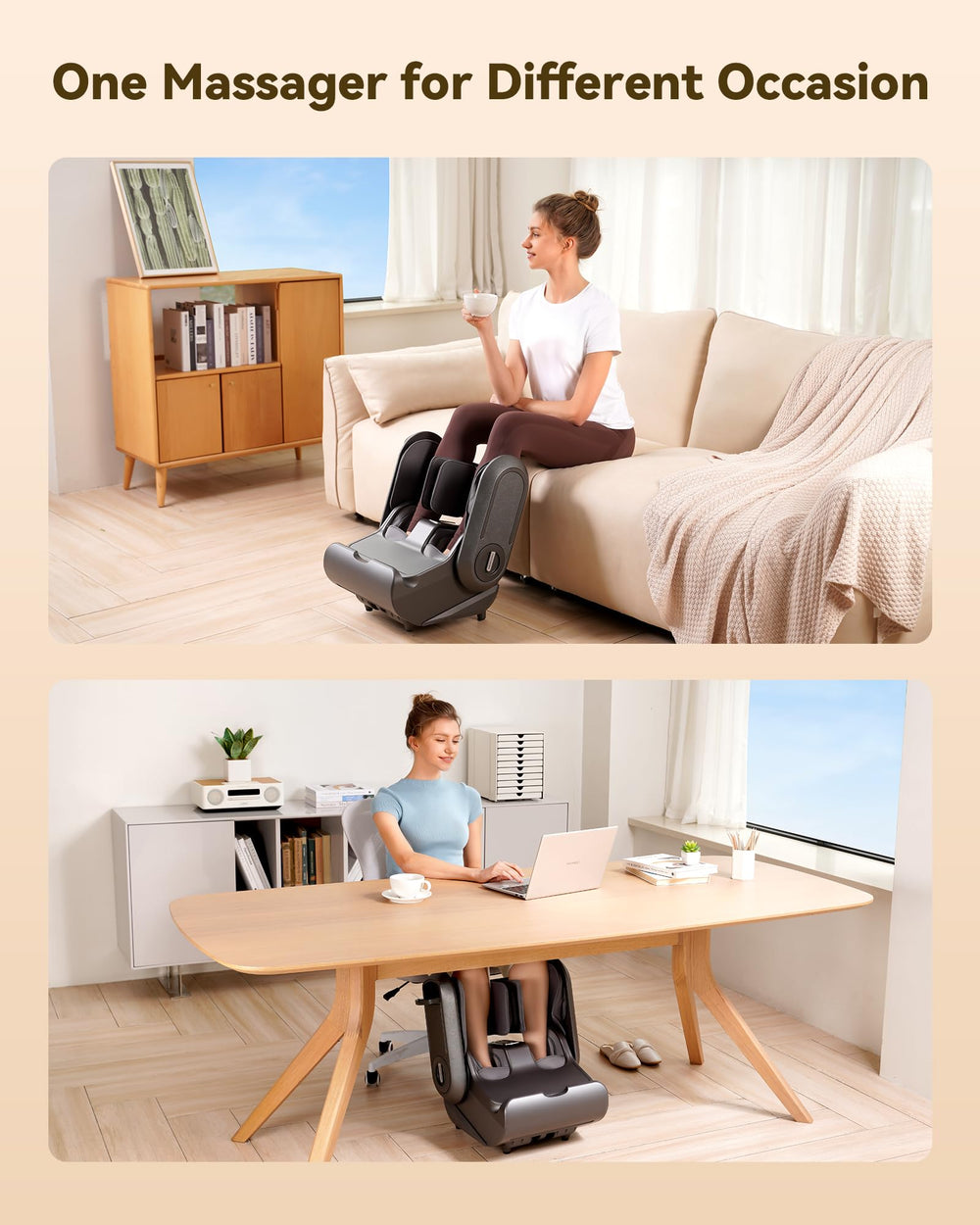 EaseZen Customizable settings with multiple massage levels