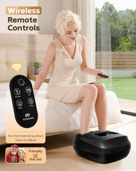 EaseZen full-foot-cover design delivering heat and massage across the sole and instep.