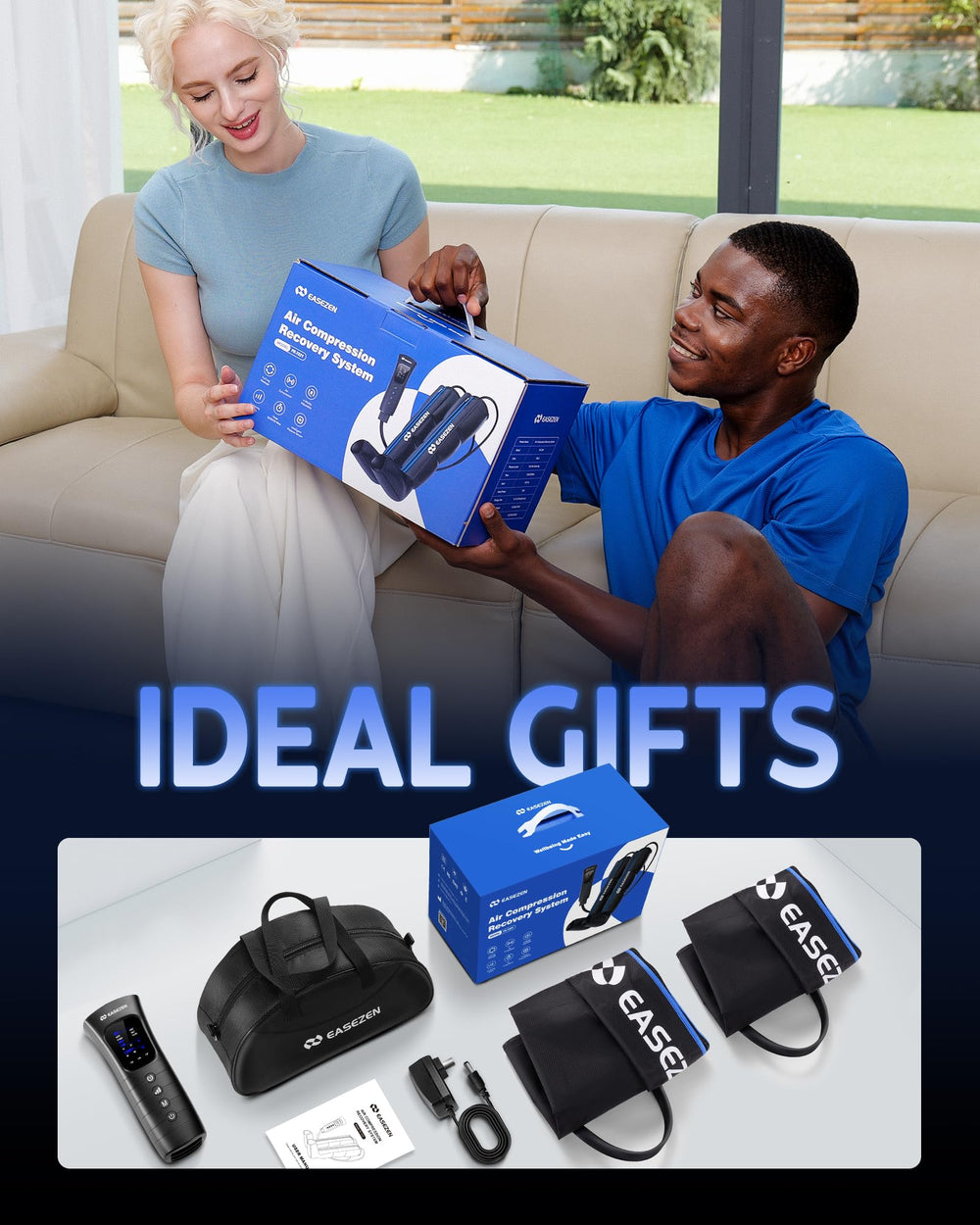 EaseZen gift warranty pack emphasizes thoughtful gifting and reliable support.