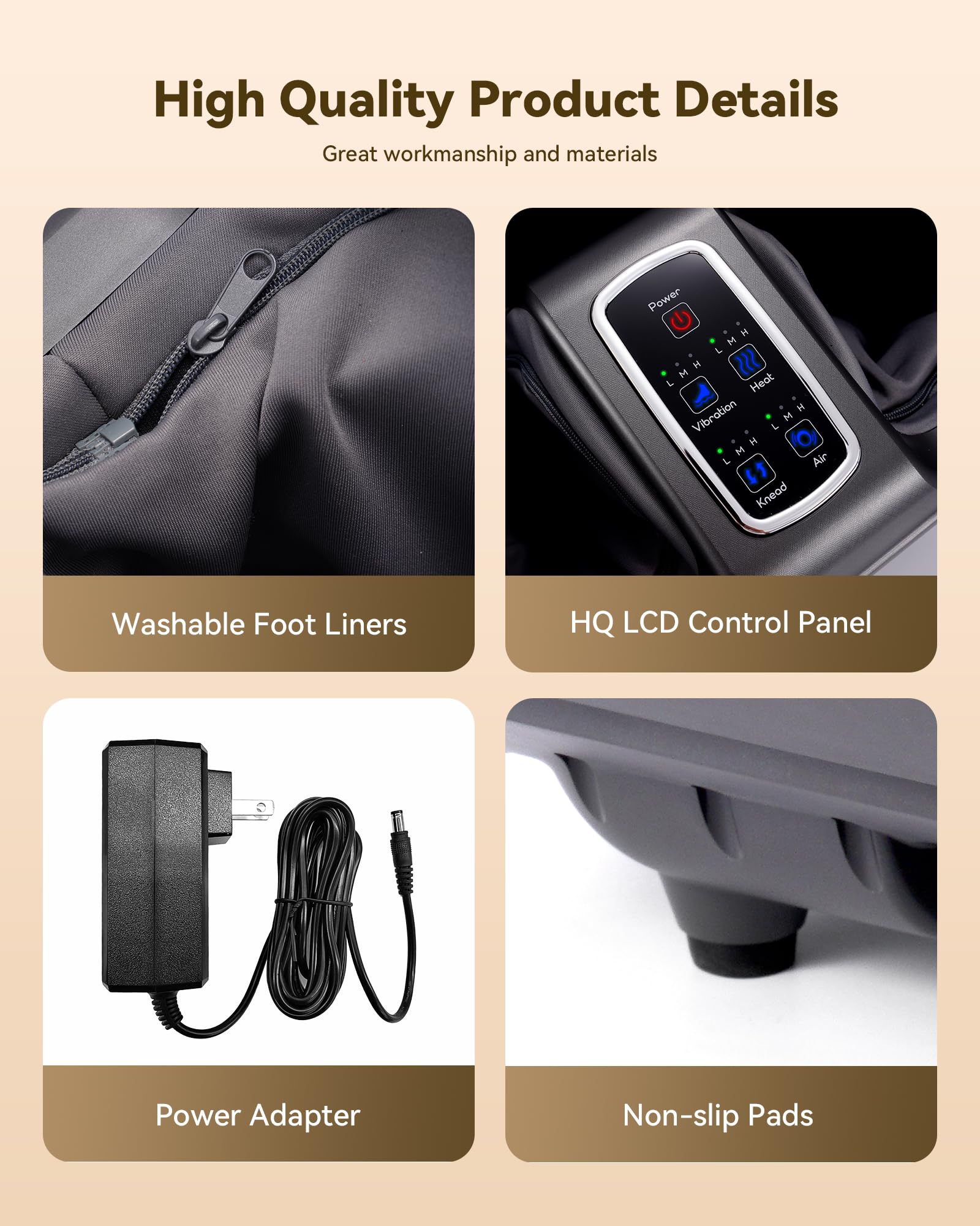 EaseZen Heated foot massage with full-coverage warmth across the foot
