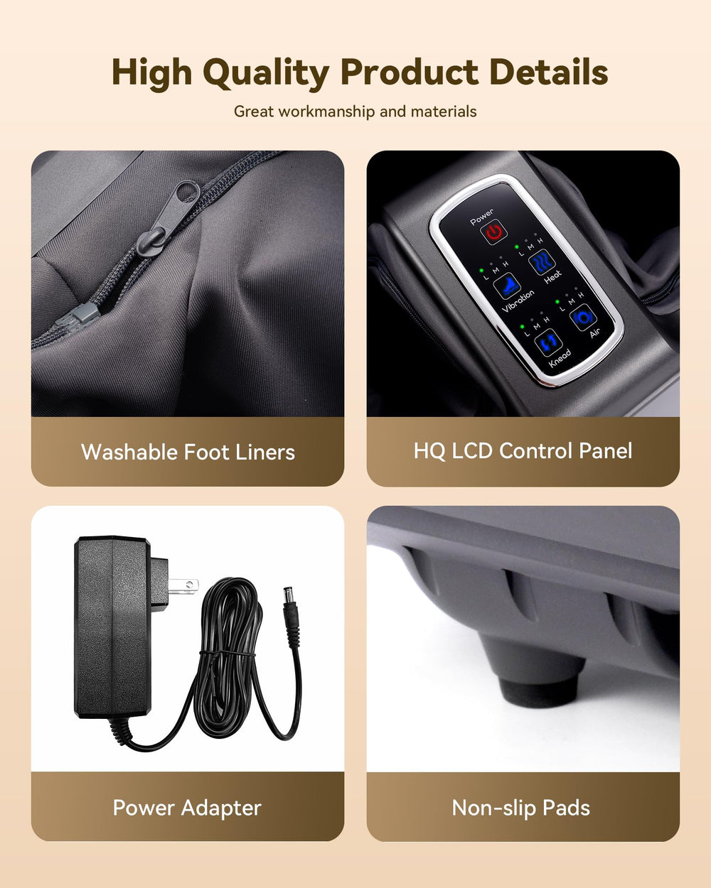 EaseZen Heated foot massage with full-coverage warmth across the foot