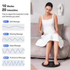 EaseZen remote-control-with-lcd-display enables quick mode and intensity adjustments.