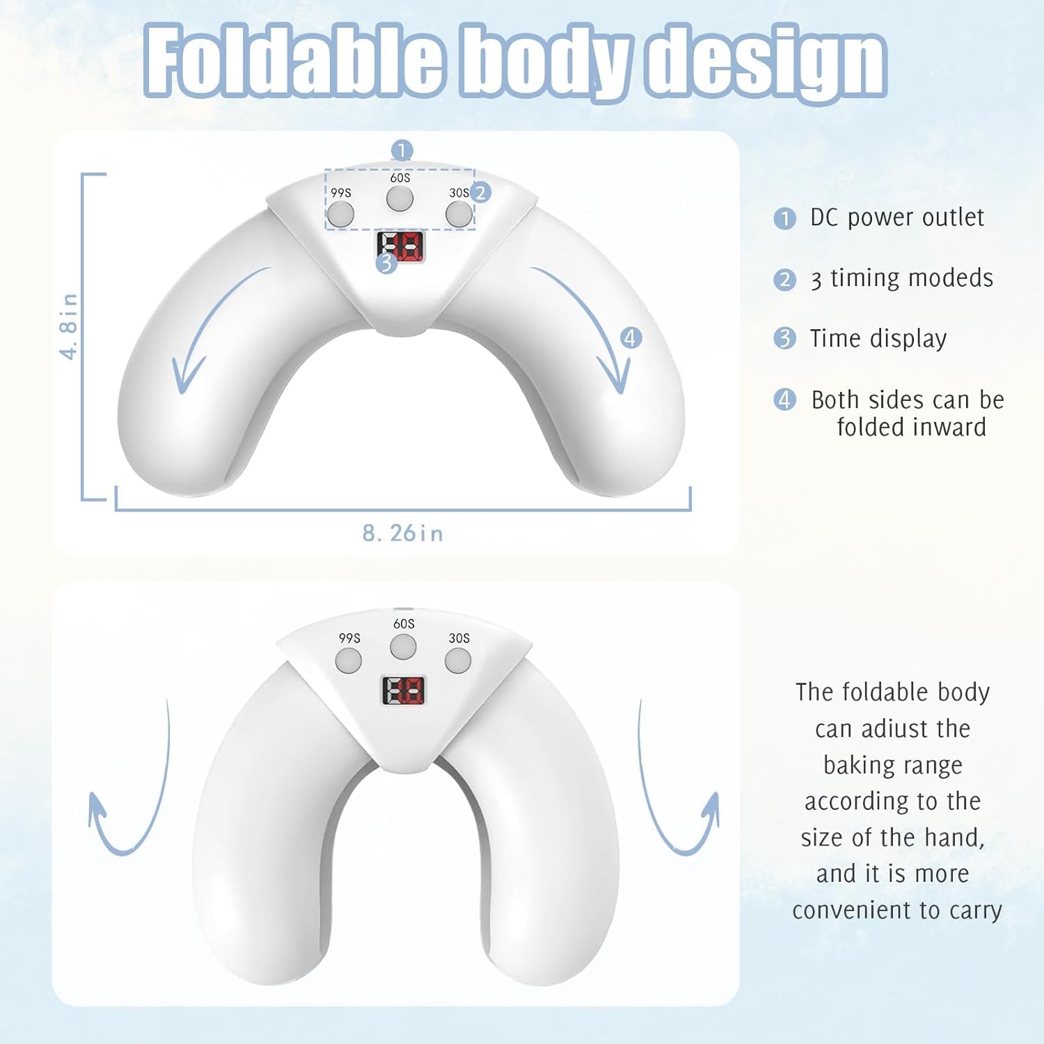 Easheal Nail Fungus Laser Device in use on a toenail at home