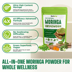 Easinloty Moringa Powder tea infusion demonstrating antioxidant-rich ritual
