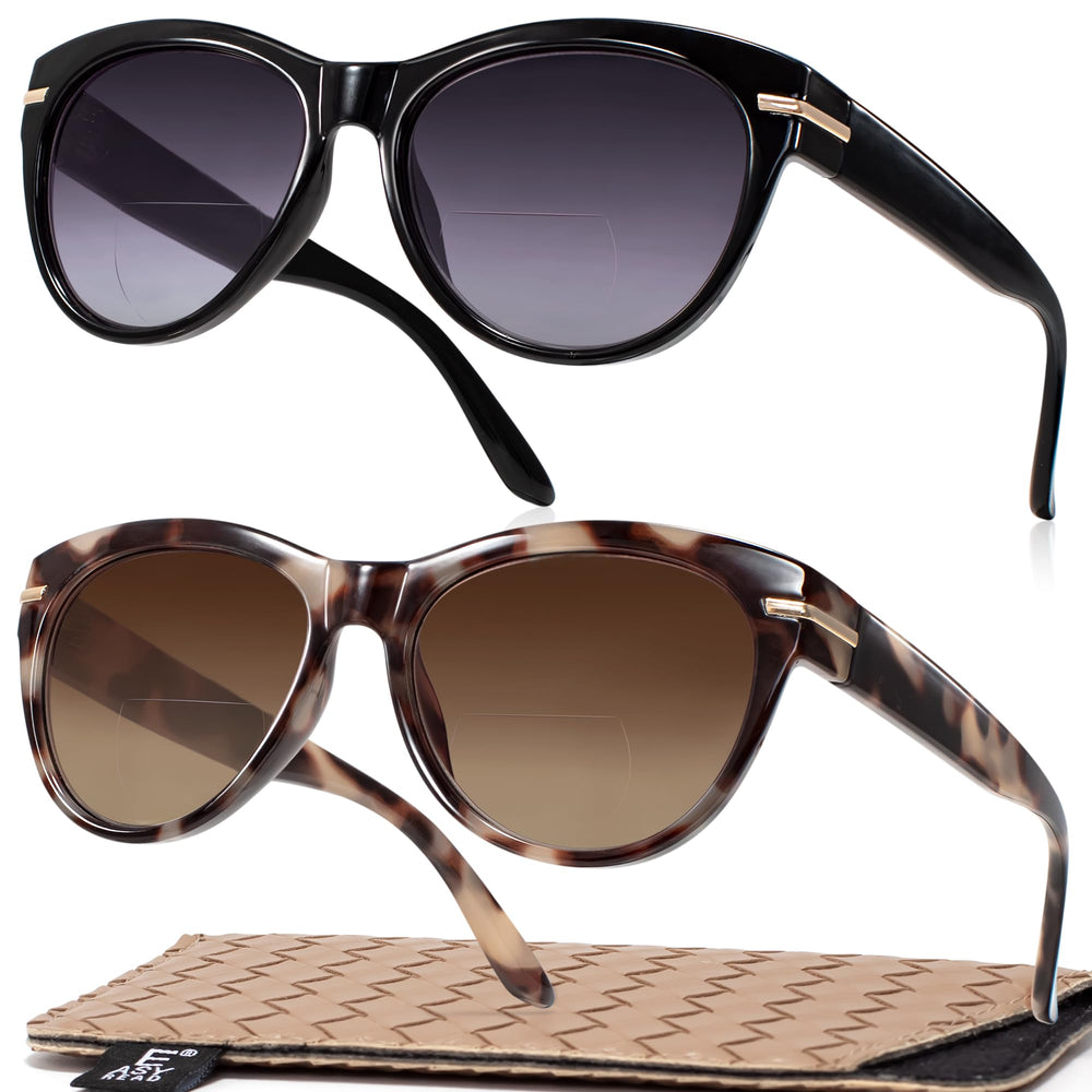 Easy Read bifocal sunglasses lens 54mm for clear near vision in bright sun.