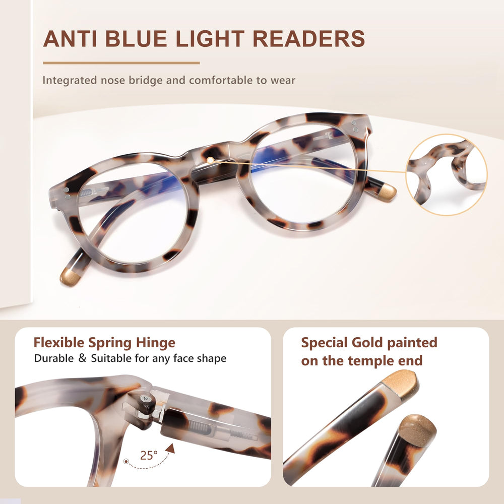 Blue light blocking lenses reduce eye strain during late-night screen work.