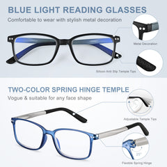 Easy Read TR90 frame close-up shows nose pad design for comfortable all-day wear.
