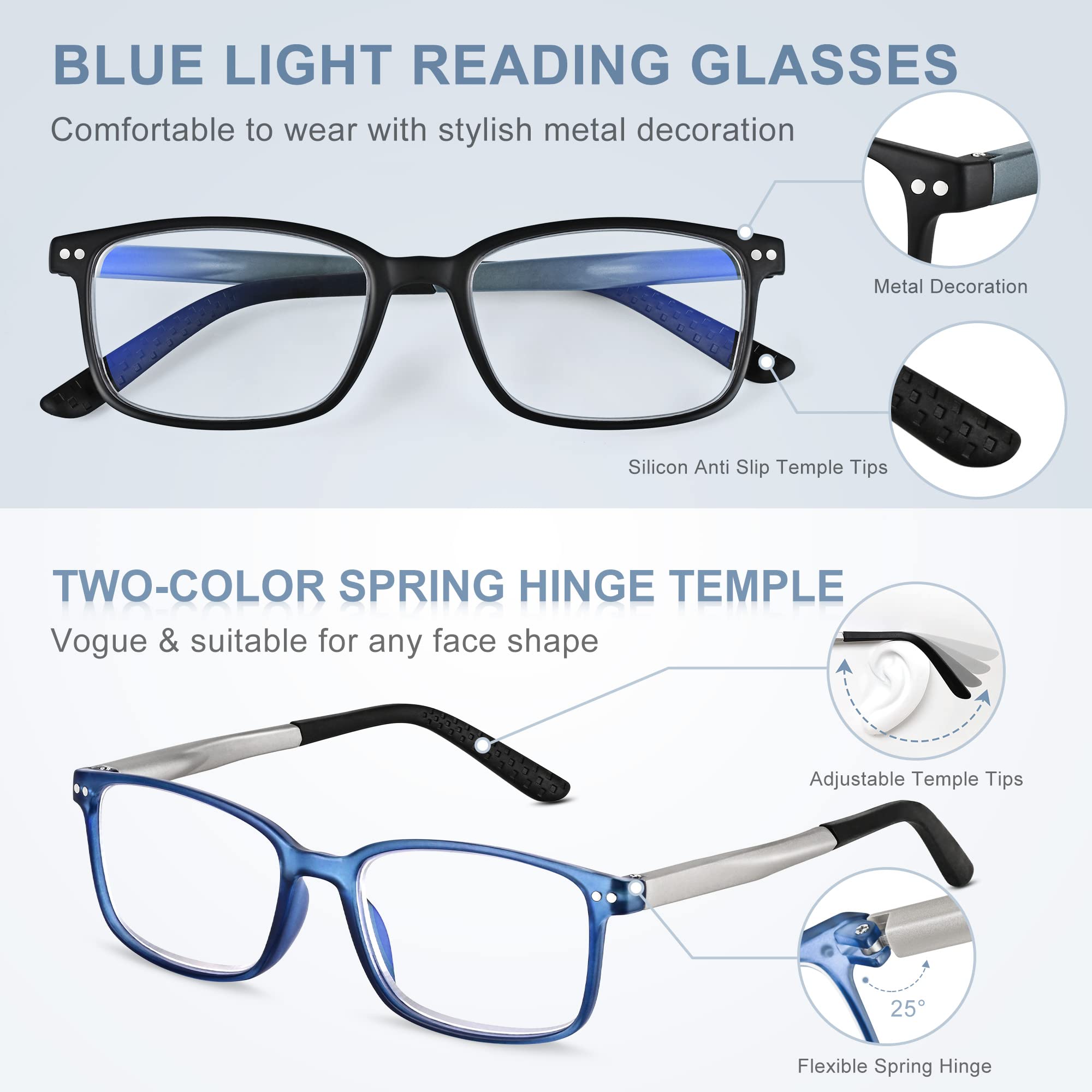 Easy Read TR90 frame close-up showing lightweight, durable design.