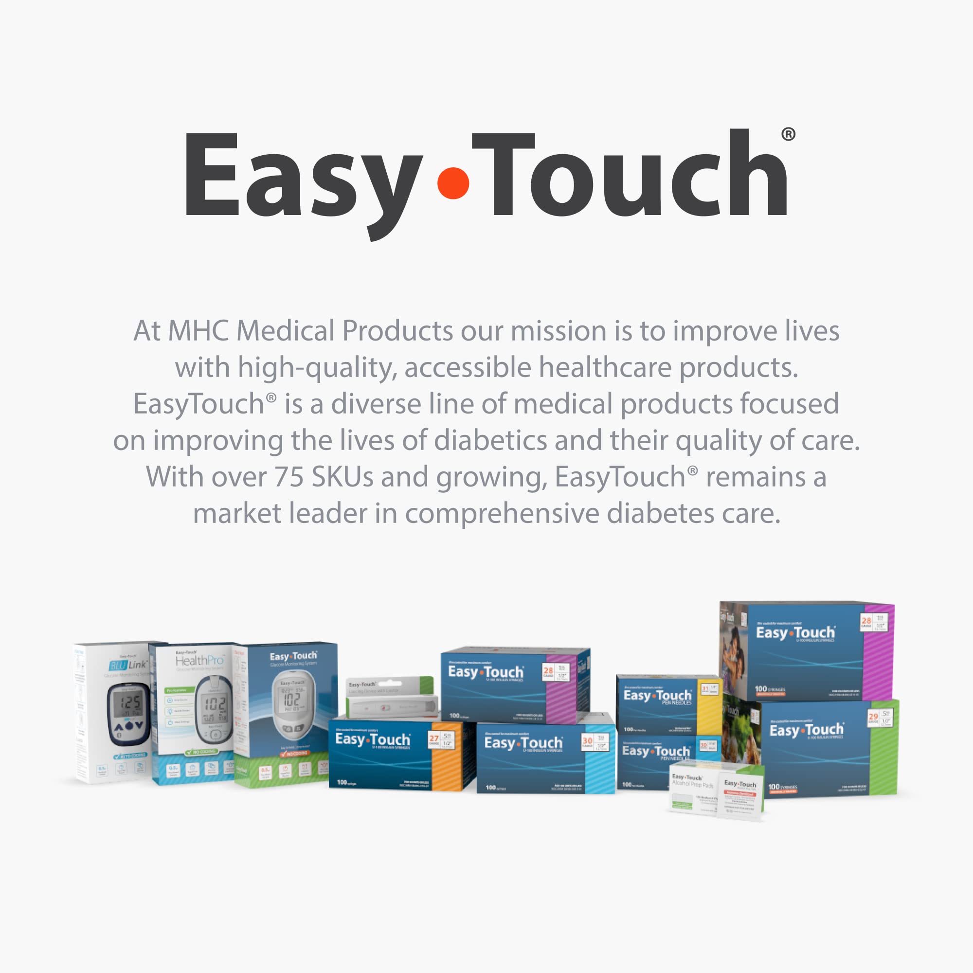 Paños Easy Touch para limpieza diaria de la piel, de forma rápida.