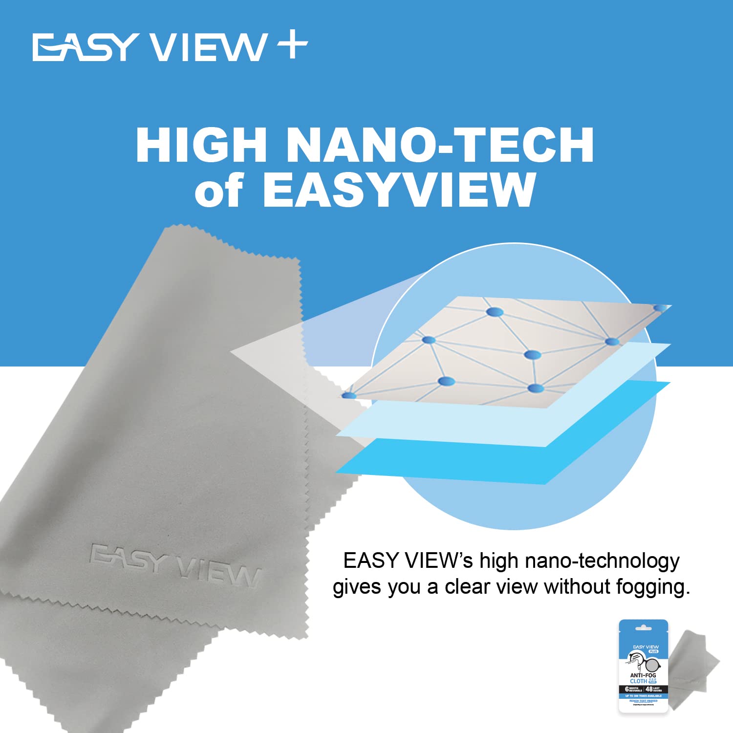 Easy View camera lens clarity achieved with microfiber cloth