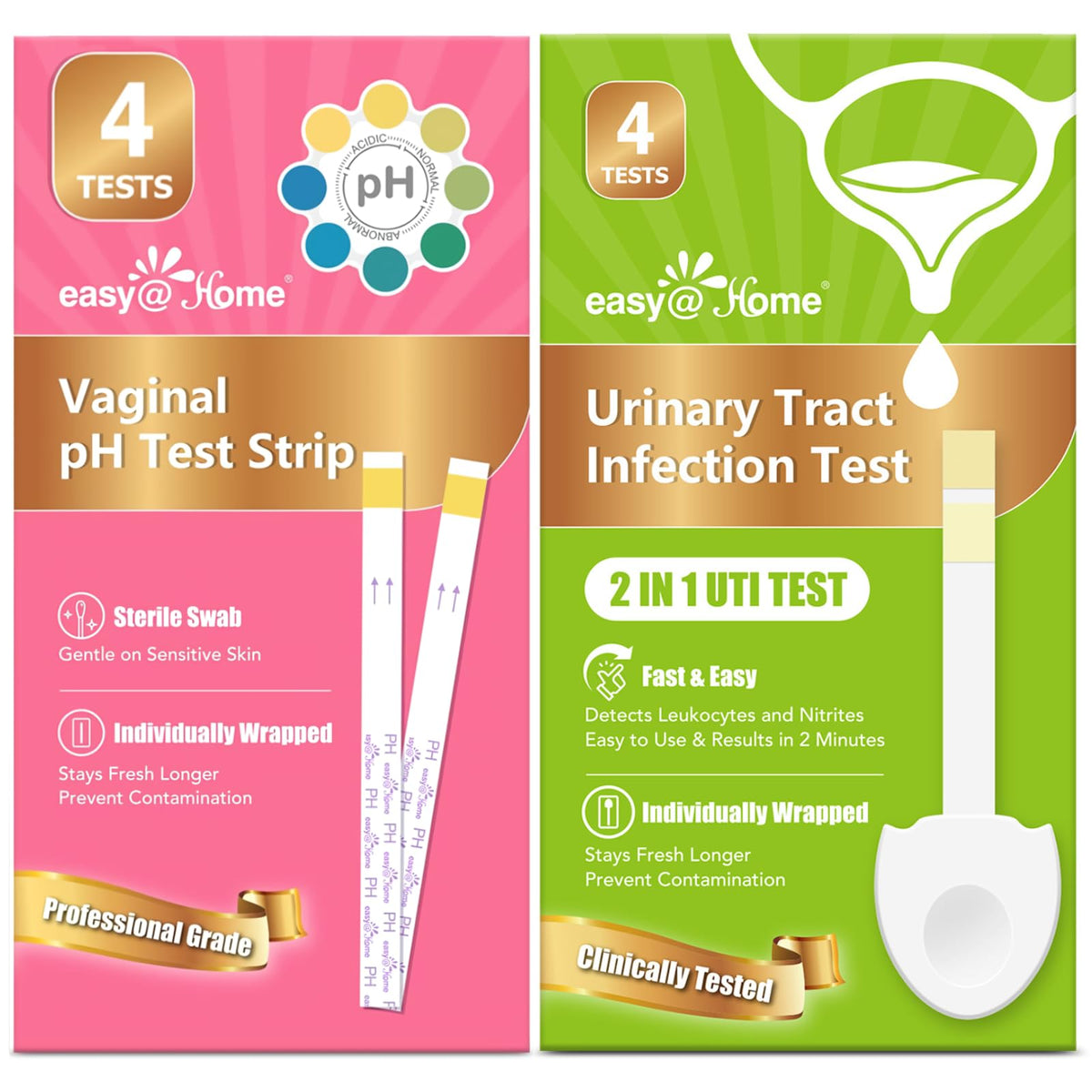 Easy@Home vaginal-ph-test-kit-box for convenient at-home health monitoring.