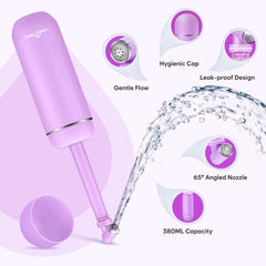 Easy@Home bidet nozzle at 65-degree angle for gentle cleansing.