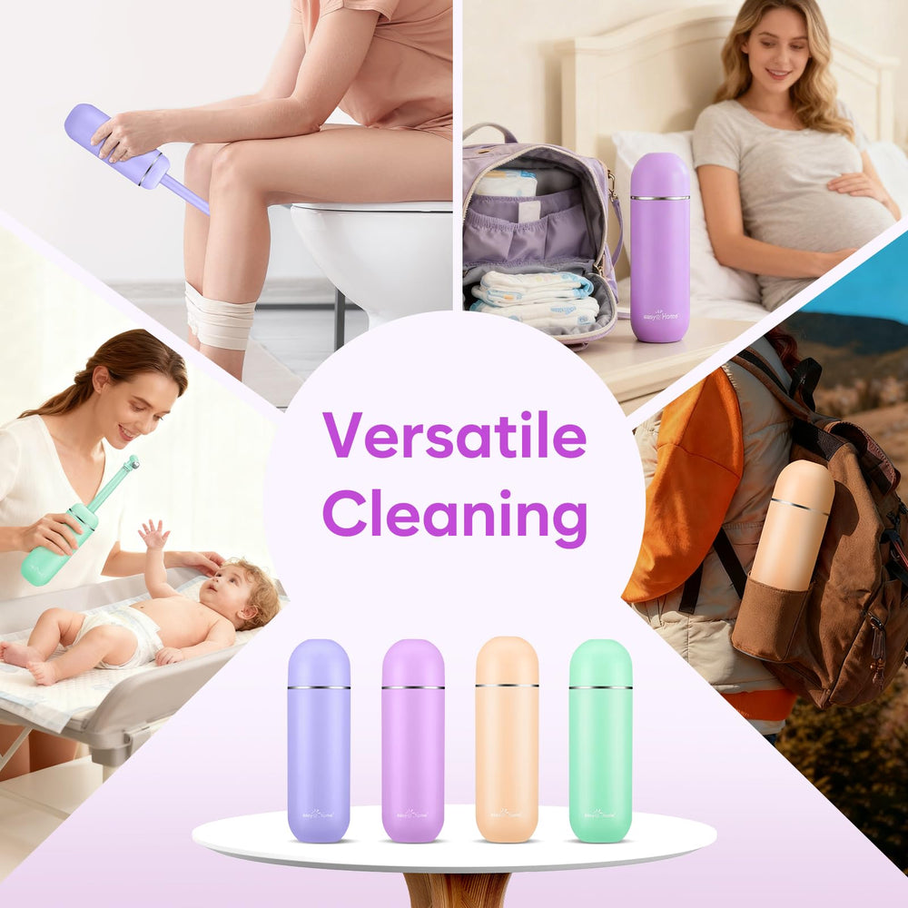 Easy@Home postpartum cleansing scenario showing zero-contact cleaning.