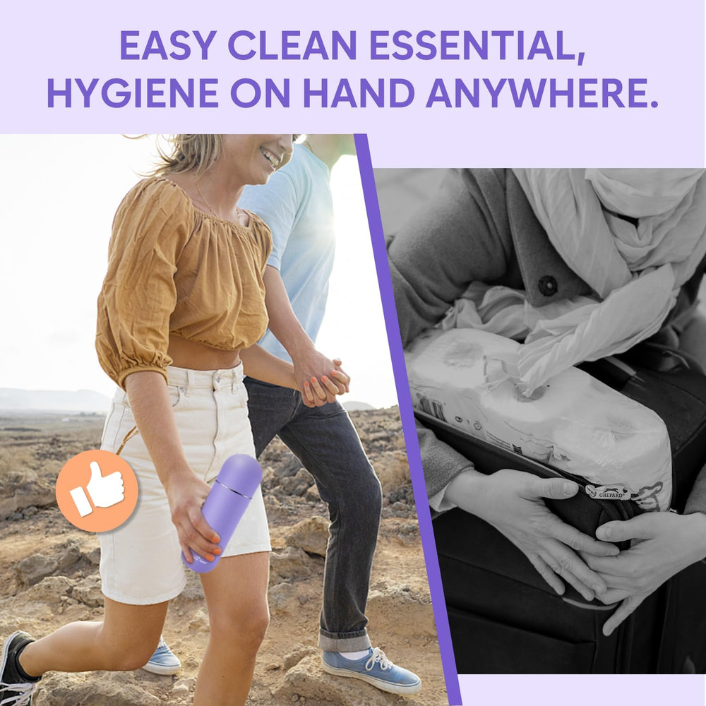Clear usage instructions and discreet design for on-the-go care.