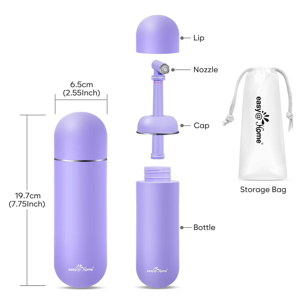 Postpartum care scenario showing quick cleansing after birth with the peri bottle.