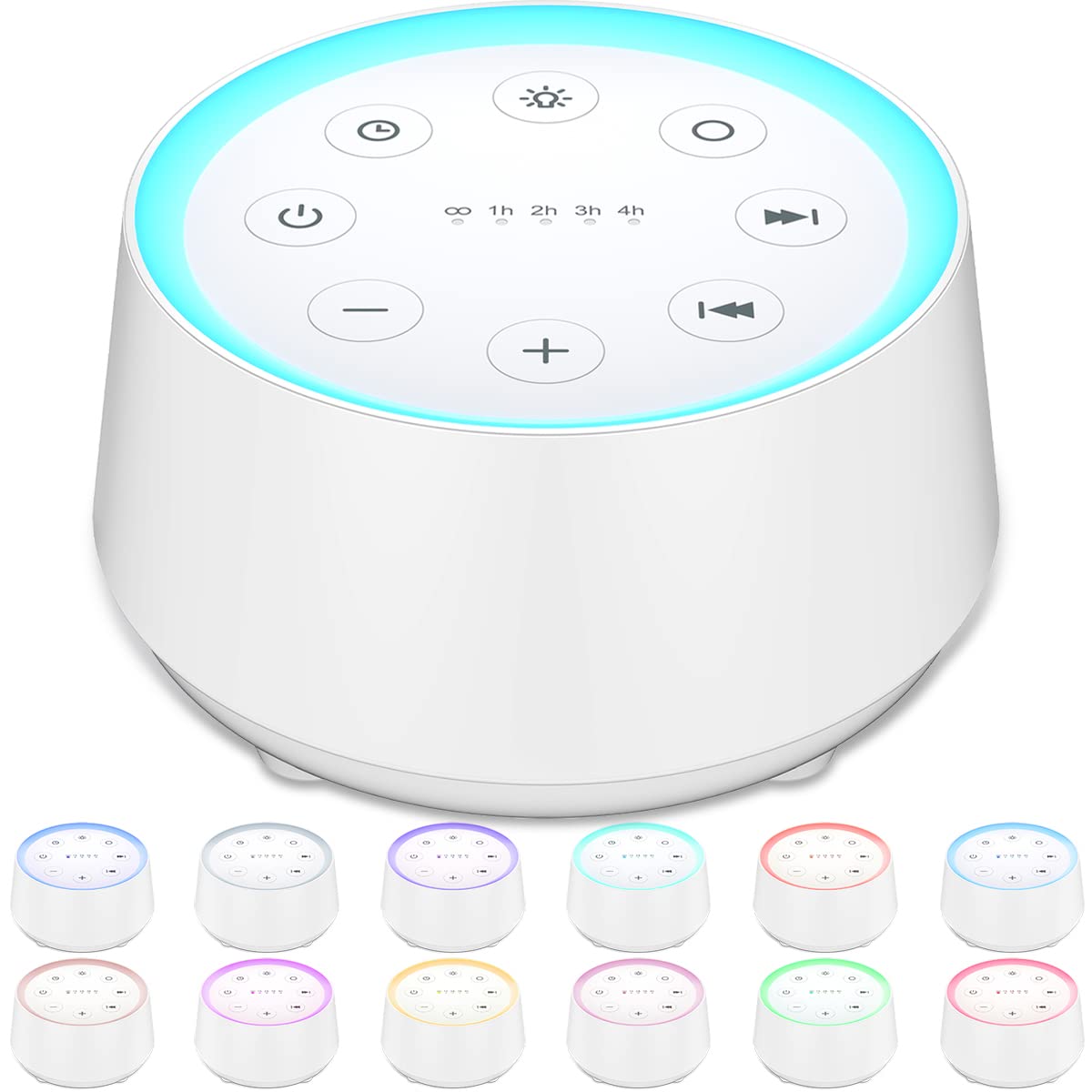 EasyHome Sleep Sound Machine with 30 soothing sounds for better sleep.
