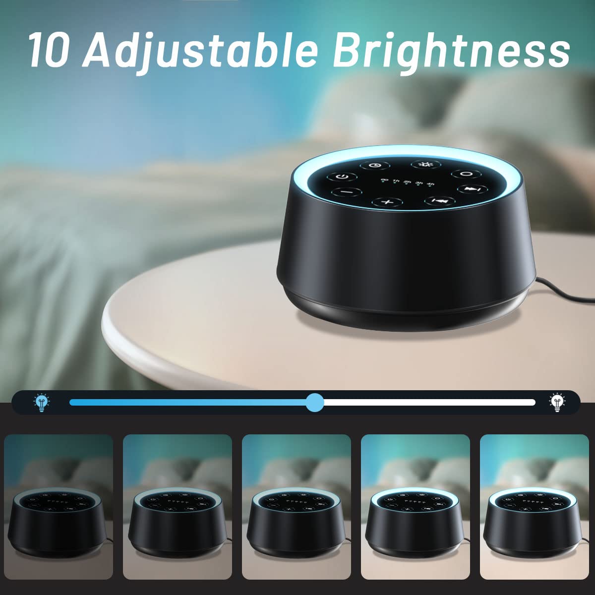 Volume dial showing 32 levels of adjustment