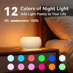 Easysleep 12 night light colors create a gentle, mood-friendly glow at night.