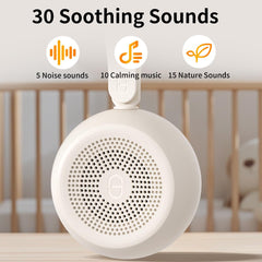 Easysleep 30 soothing sounds provide varied options for relaxation and sleep.