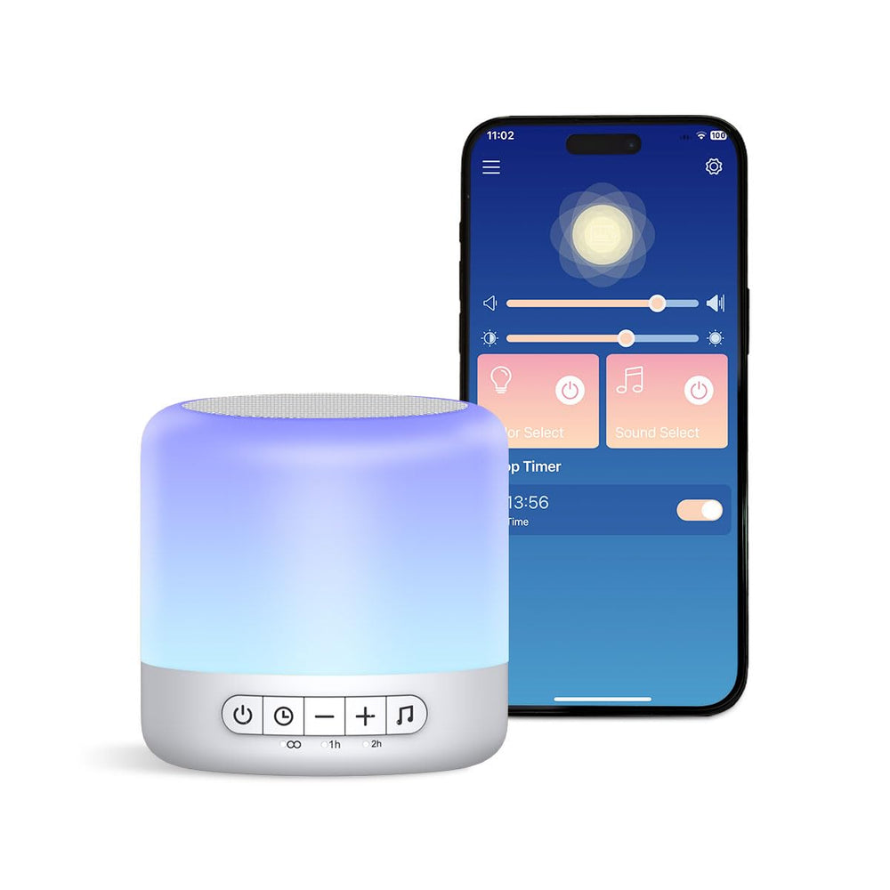 Easysleep baby sound machine 30 sounds for calmer bedtimes.
