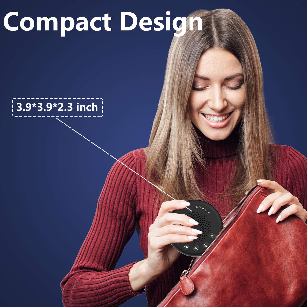 Easysleep compact design shown for easy packing and travel.