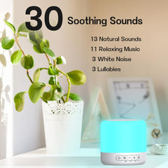 Easysleep night light colours glow softly to create a calming bedtime ambiance.