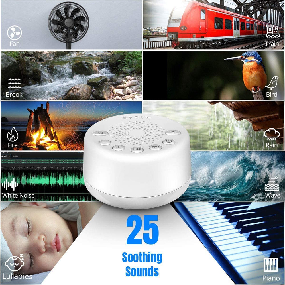 EasySleep device offering 25 sounds to mask noise and aid relaxation