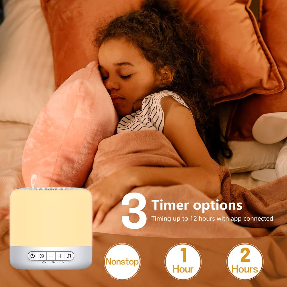 Easysleep timer options 3 durations for flexible sleep routines.