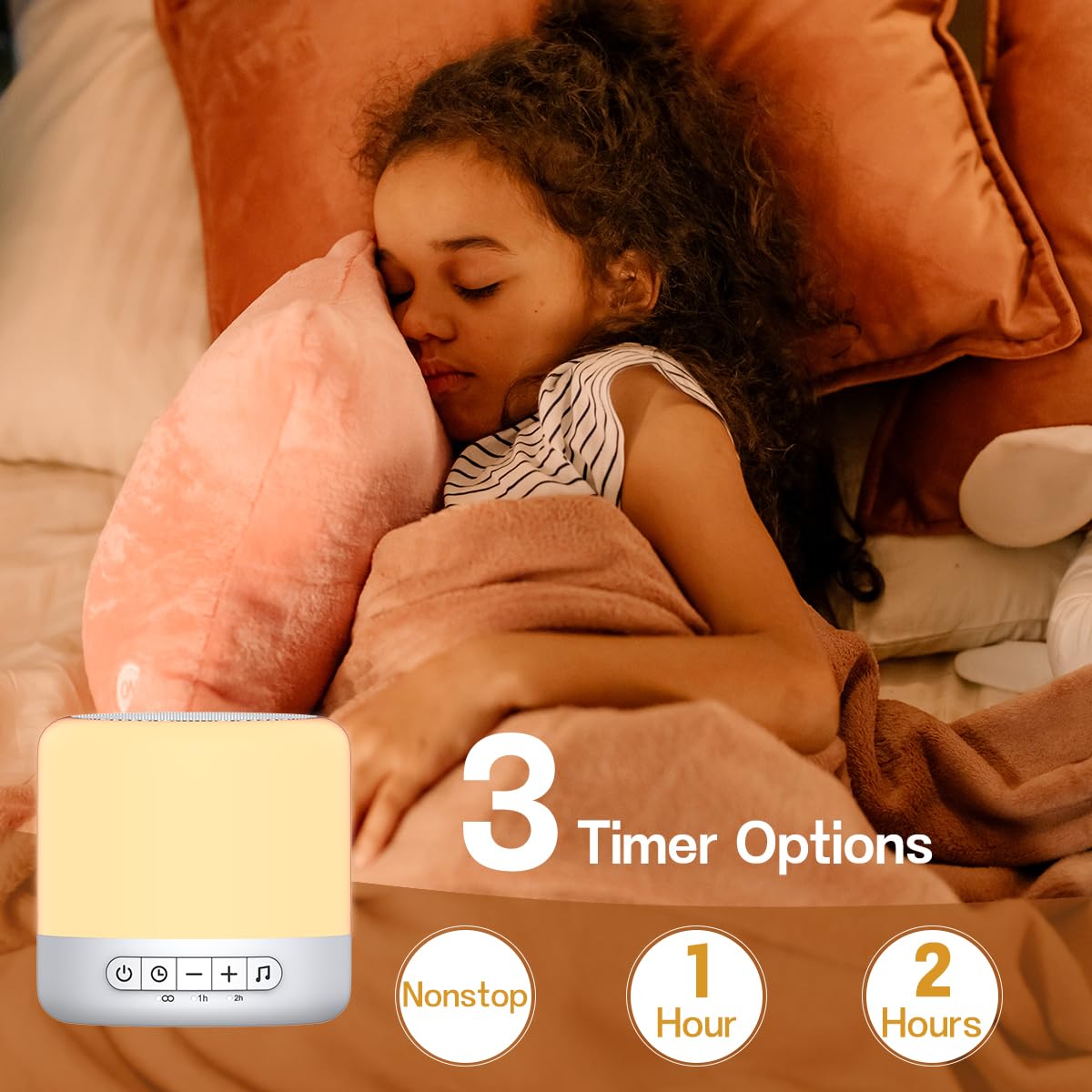 Easysleep 32-volume levels enable precise sound masking for any room.