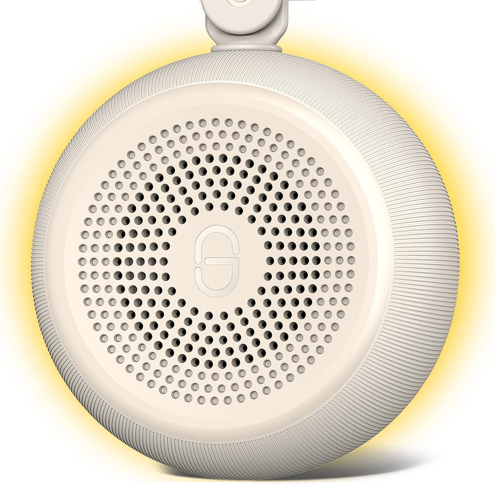Easysleep white noise sound machine front view for a calming sleep setup.