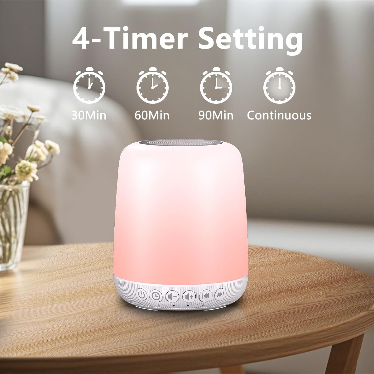 Easysleep smart touch control for easy color and brightness adjustments