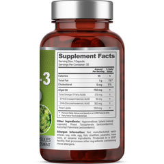 EAT INTACT vegan omega-3 capsules closeup showing soft gels