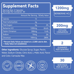 EAZGOO Berberine Gummies vegan, gelatin-free formula visible on label