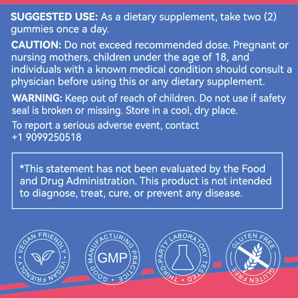 EAZGOO Berberine Gummies packaging front to attract attention
