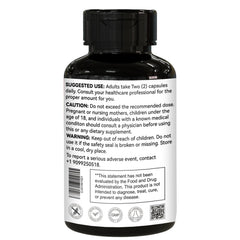 Label closeup showing non-GMO and gluten-free claims for clean supplementation.