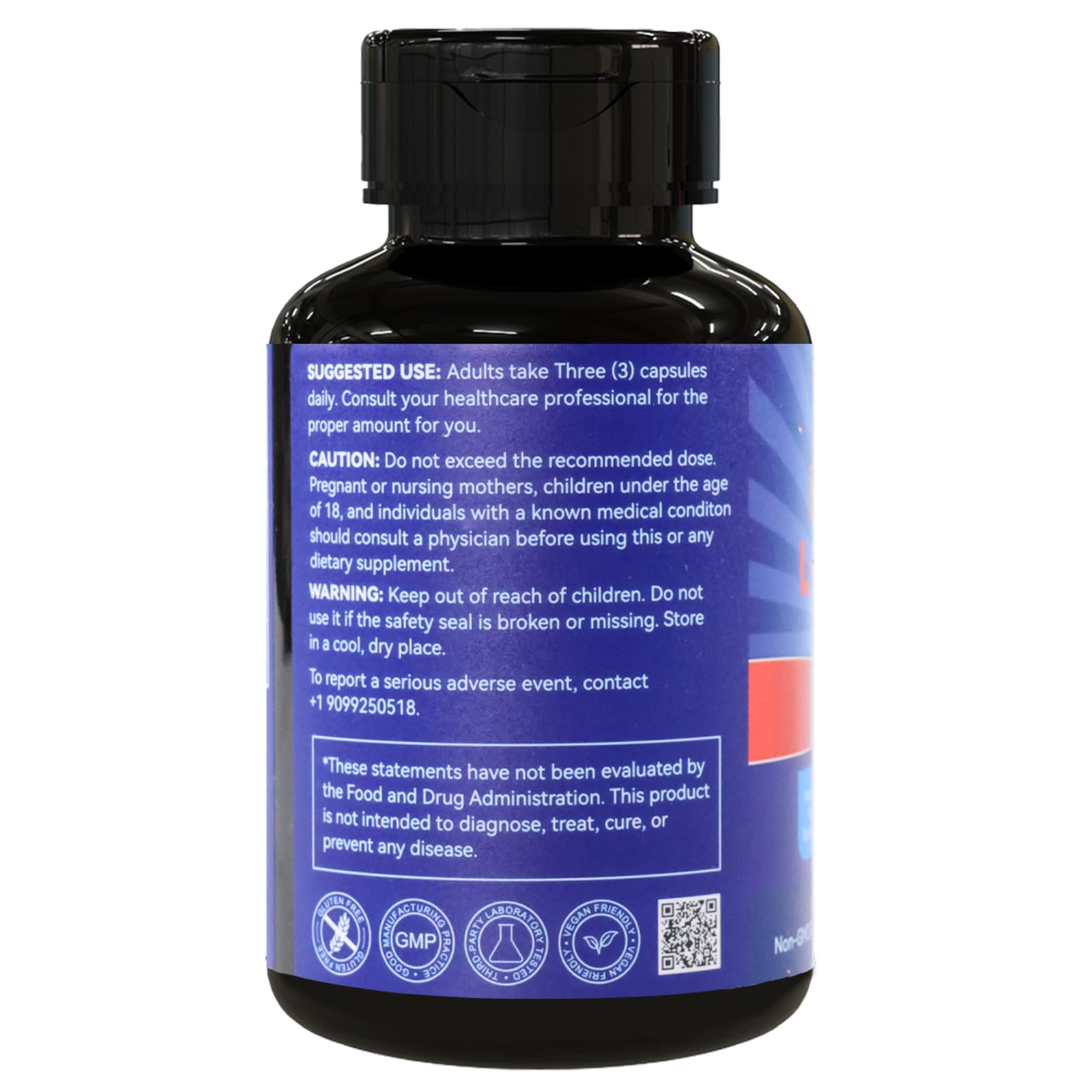 EAZGOO label detail highlights dosage and serving information.