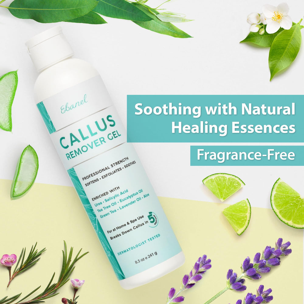Ebanel formula with hyaluronic acid and vitamin E nourishes skin.