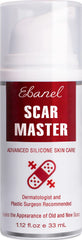 Ebanel silicone scar gel bottle pour shows easy dispensing and quick absorption