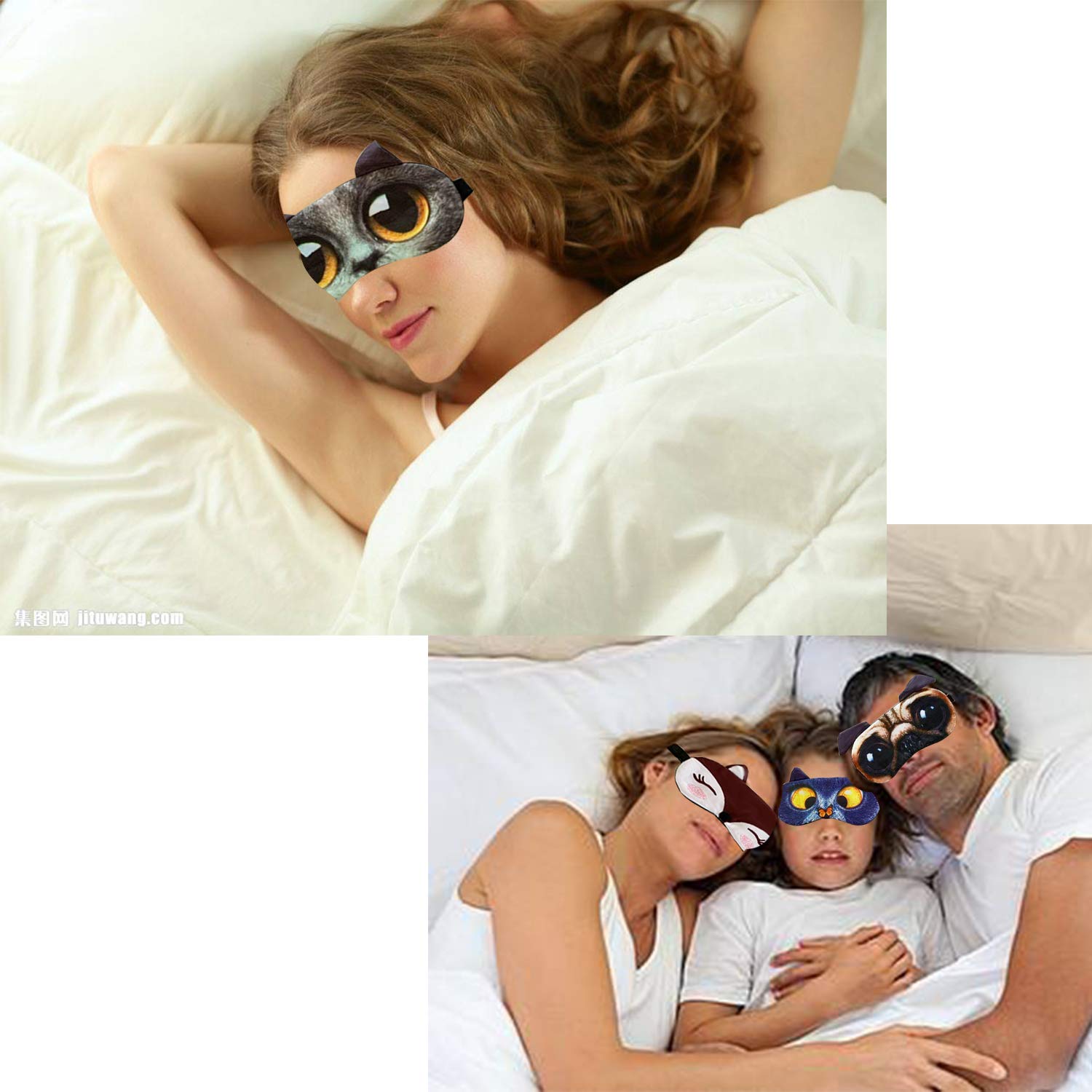 EBaokuup fox sleep mask for quick comfort