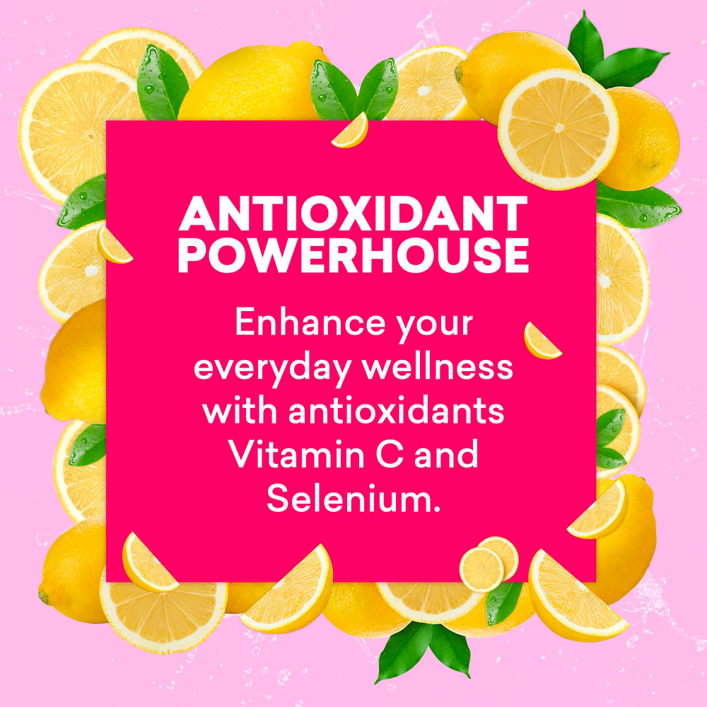 EBOOST ingredients panel highlighting vitamins and electrolytes