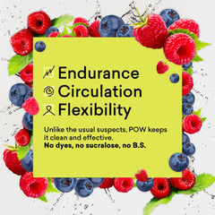 EBOOST POW blue raspberry with glass of water creates a refreshing, fizzing pre-workout drink.