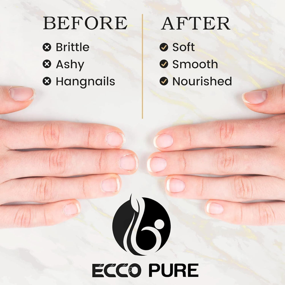 ECCO PURE Cuticle Oil suitable for routine nail health and cuticle maintenance.