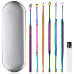 ECKXCH ear cleaning kit with six titanium tools for safe at-home ear care.