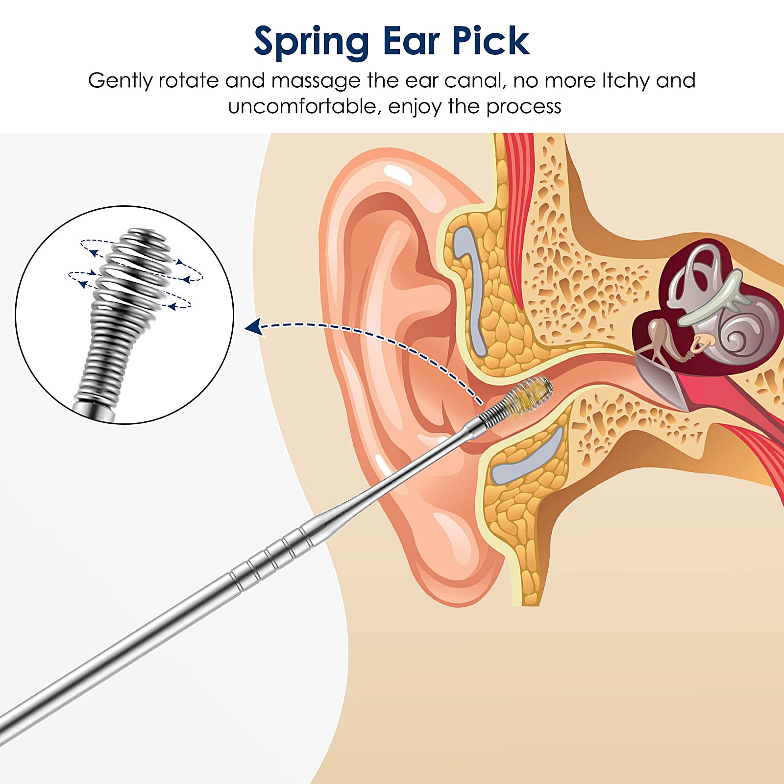 ECKXCH travel-friendly ear cleaning kit ideal for on-the-go grooming.