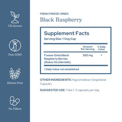 Eclectic Institute Eclectic Herb black raspberry label showing organic certification.
