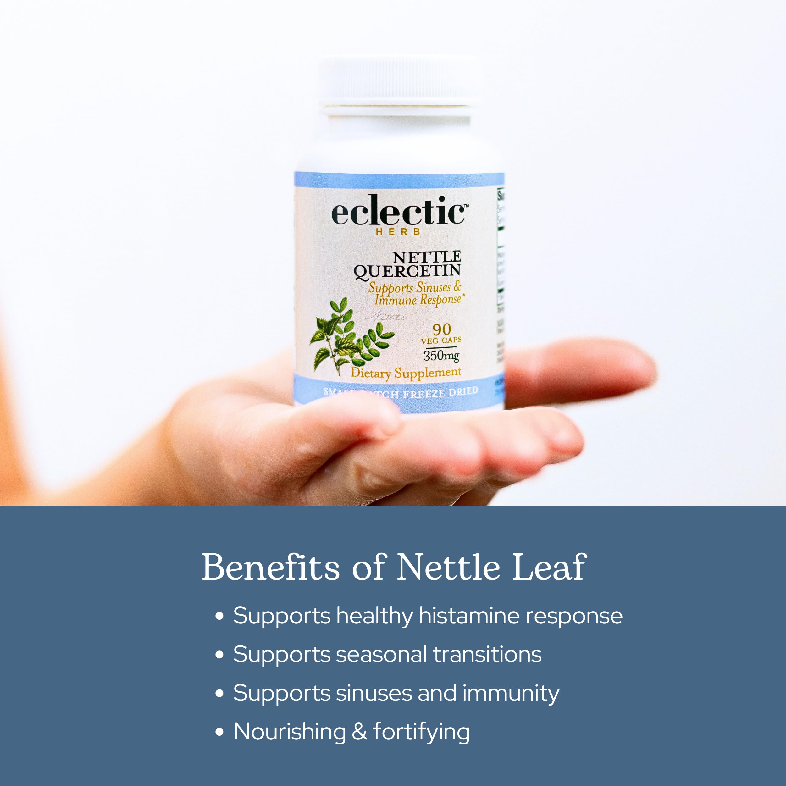 ECLECTIC INSTITUTE Eclectic Herb vegan non-GMO label signals clean, allergen-friendly choice.