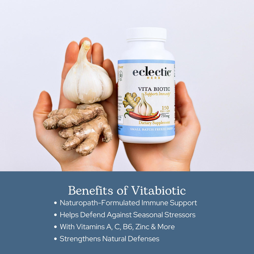 Eclectic Herb Vitabiotic with garlic element in the herbal blend
