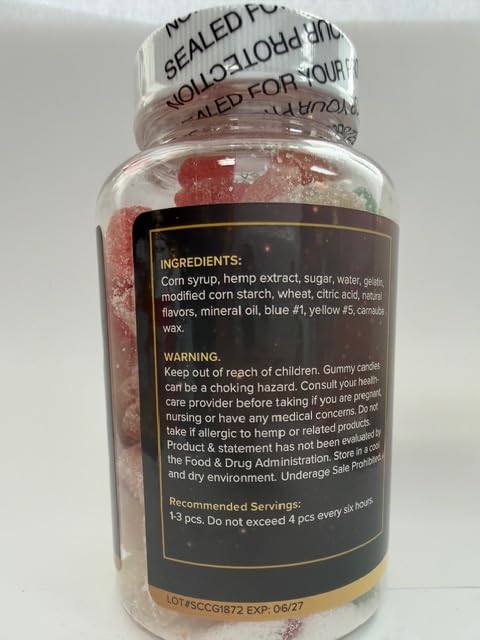 Eclipse Hemp Gummies texture closeup, chewy texture and quality visible.