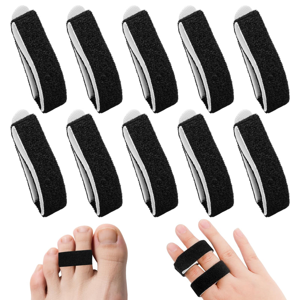 ECNHIVE Buddy Finger Straps pack shows ten reusable wraps for versatile finger support.